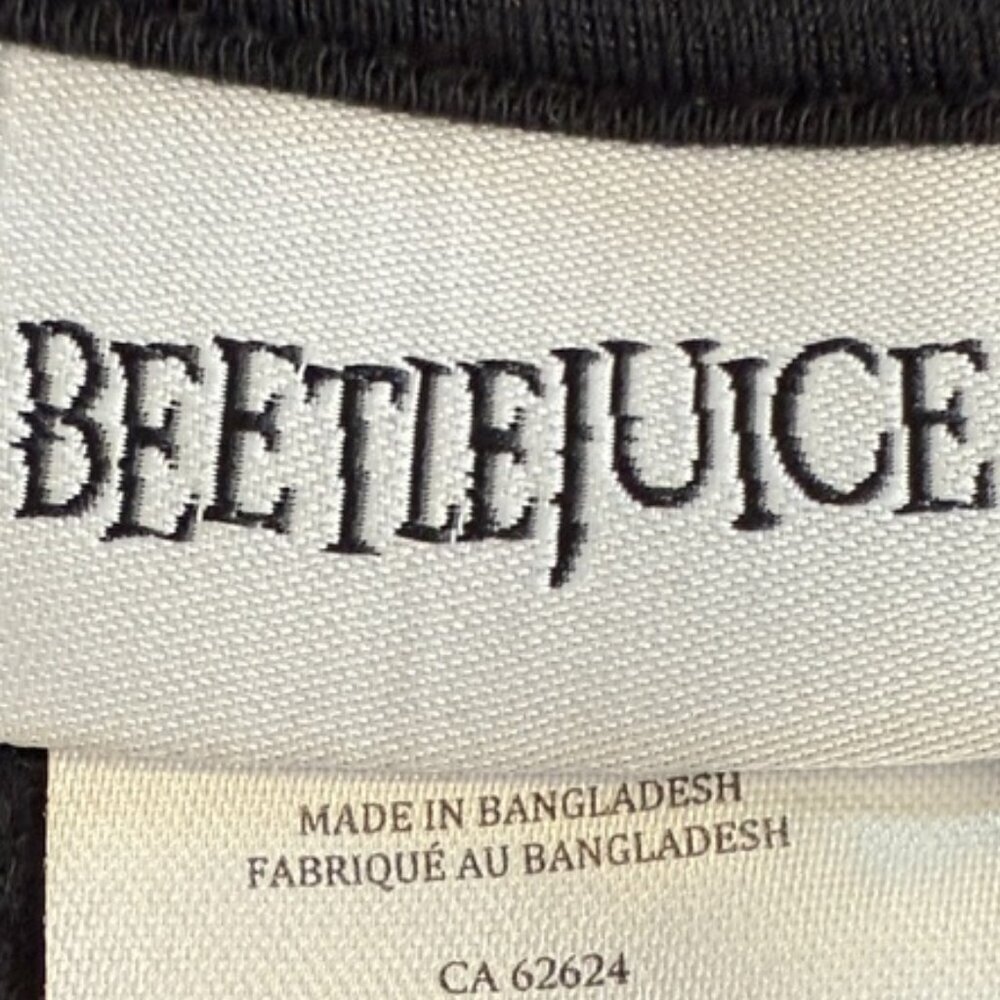 Beetlejuice Sweatshirt Say It 3 Times Snake Graphic Warner Bros Black S NWT - Picture 10 of 12